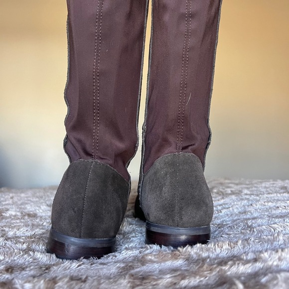 Chinese Laundry Radiance Brown Suede Stretch Over The Knee Boots Women 7 37.5 - Picture 9 of 16